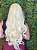 Wig Ondulada Longa 65cm Bio Fibra Orgânica Raquel Com Franja - Imagem 9