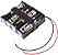 BA4AAW	4 suporte de Bateria AA com fios Altura acima do PCB: 15,87 mm - Imagem 1