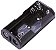 BC2AAW	 2 suporte de Bateria AA com fios Altura acima do PCB: 15,00 mm - Imagem 1