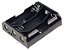BC3AAPC 3 suporte de Bateria AA com pinos de PC Altura acima do PCB: 16,5 mm - Imagem 1