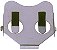 BK-888 Retentor CR2032 com pinos de PC Também aceita: BR2032 Altura acima do PCB: 3,68 mm Processo de solda sem chumbo compatível - Imagem 1