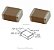 Capacitor Cerâmico SMD 1812 330NF/50V Z5U 20% C1812C334M5UAC EMB C/100 - Imagem 1