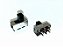 Chave HH MINI 2 POSICOES 6 TERMINAIS SS-22F66-G 2P2T PCI 180°C - Imagem 1