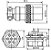 Conector MIKE LS-3007-3014 8 VIAS MACHO/FEMEA - Imagem 2