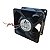 Cooler 70x70x38mm Dc12v 2.50a Delta Afc0712de -ca16 4 Fios - Imagem 1