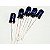 FotoTransistor EMISSOR TIL32   3mm  ROXO - Imagem 1