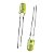 Led 5mm AMARELO DIFUSO 800-1000MCD POWER LIGHTING Kit C/1000 - Imagem 1