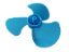 Micro Hélice Plastica 3 Pás Azul 6,5cm - Imagem 2