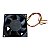 Cooler 80x80x38mm 12v 0,76a 9.1w 5700rpm Pmd1208pmb1-a 3 Fios Rolamento - Imagem 3