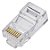 Plug RJ45 UTP 8P8C 8 VIAS CAT-5 GOLD - Imagem 1