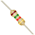 Resistor CR25 1K5 5% 1/4W ROYAL KIT C/100 - Imagem 1