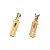 Terminal FASTON MACHO LONGO SEM ISOLAÇAO DJ612-6.3B DOURADO - Imagem 1