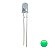 Led 5mm Transparente Alto Brilho Acende Verde 14.000mcd a 16.000mcd Kit C/1000 - Imagem 1