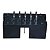 Conector Header 10 Vias 180gº S/ Ejetor Ds1013 Kit com 5 peças - Imagem 1
