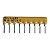 (Kit com 10peças)Rede Resistiva 10k 2% 9 Pinos 84609x-101-103 Bourns - Imagem 1