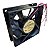Cooler 80x80x25mm 12v 0,25a  Ad0812hs-a70gl 2 Fios - Imagem 2