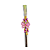 Bomba em Inox Personalizada: Modelo Pedra Lilás Borboleta/Flor - Imagem 2