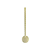 Bomba Inox Torcida 23cm: Cor Nude - Imagem 1