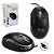 MOUSE USB OPTICO PRETO+NETSCROLL - KNUP - Imagem 1