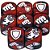 Street Fighter Miniatures Game: Red Battle Dice - Imagem 1