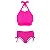 Conjunto Biquíni Busto Cropped Tiras com Tanga Mariscal - Imagem 7