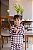 Pijama Infantil Feminino Fer Xadrez Coffee - Imagem 1