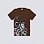 Camiseta Chronic São Jorge Saint Marginal Plus Size Marrom - Imagem 3