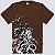 Camiseta Chronic São Jorge Saint Marginal Plus Size Marrom - Imagem 1