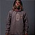 Blusa Moletom Canguru Chronic Guadalupe Bordado Marrom Chumbo - Imagem 1