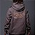 Blusa Moletom Canguru Chronic Guadalupe Bordado Marrom Chumbo - Imagem 2