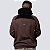 Blusa Moletom Canguru Chronic Recorte Marrom - Imagem 2