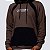 Blusa Moletom Canguru Chronic Recorte Marrom - Imagem 3