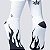 Meia Chronic Cano Alto Black Flame Branca - Imagem 3
