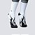 Meia Chronic Cano Alto Black Flame Branca - Imagem 2