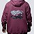 Blusa Moletom Canguru Chronic Old School Vinho Original - Imagem 3