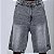 Bermuda Jeans Jorts Cinza Chronic Logo Bordado Original - Imagem 4