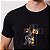 Camiseta basica cristã Leão cruz Fé unissex 30.1 Penteado - Imagem 2