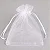 Saco de Organza Branco 9X12cm com 10 unidades - MC0014-A - Imagem 1