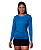 Kit 5 Camisetas Feminina Proteção Solar UV Térmica Manga Longa Branco-Cinza-Royal-Marinho-Preto - Imagem 8