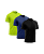 Kit 3 Camisetas Masculina Dry Fit Básica Lisa Proteção Solar UV Verde-Marinho-Preto - Imagem 1
