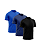 Kit 3 Camisetas Masculina Dry Fit Básica Lisa Proteção Solar UV Royal-Marinho-Preto - Imagem 1