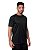 Kit 3 Camisetas Masculina Dry Fit Básica Lisa Proteção Solar UV Preto - Imagem 4