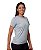 Kit 5 Camisetas Feminina Manga Curta Dry Fit Básica Lisa Proteção Solar UV Térmica Cinza - Imagem 3