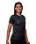 Kit 5 Camisetas Feminina Manga Curta Dry Fit Básica Lisa Proteção Solar UV Térmica Preto - Imagem 3