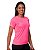 Kit 5 Camisetas Feminina Manga Curta Dry Fit Básica Lisa Proteção Solar UV Térmica Rosa - Imagem 2