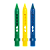 Giz de Rosto Toy Tris 3 Cores Brasil - Imagem 2