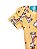 Body Girafinha de Manga Curta WeeKids - Canelado Amarelo Estampado - Imagem 4