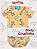 Body Girafinha de Manga Curta WeeKids - Canelado Amarelo Estampado - Imagem 1
