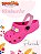 Sandália Babuche Pink Floral com Correia Pink Gliter - Imagem 1