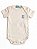 Body Bebê Off White Algodão Gola Envelope Ursinho Azul - Imagem 11